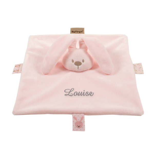 Doudou lapidou rose brodé