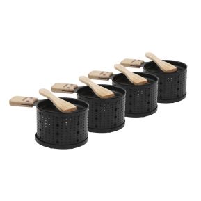 Ensemble de 4 raclettes à la bougie Ensemble de 4 raclettes à la bougie