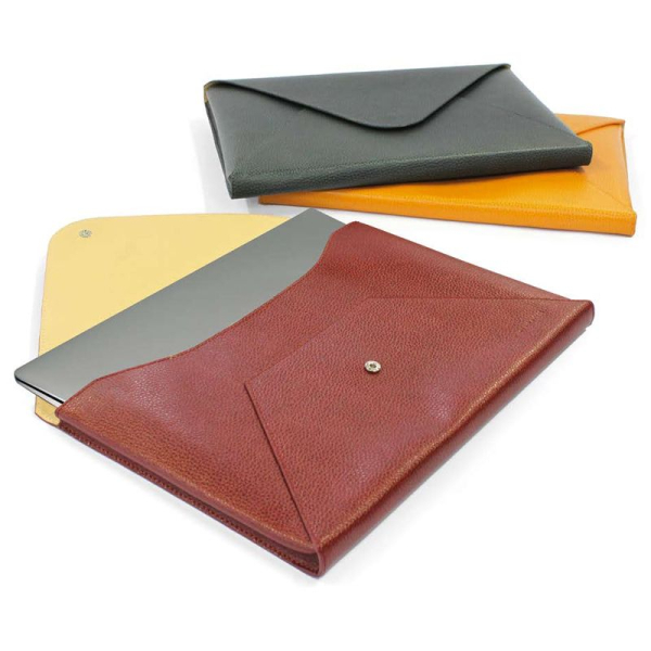 Enveloppe cuir protection mac book