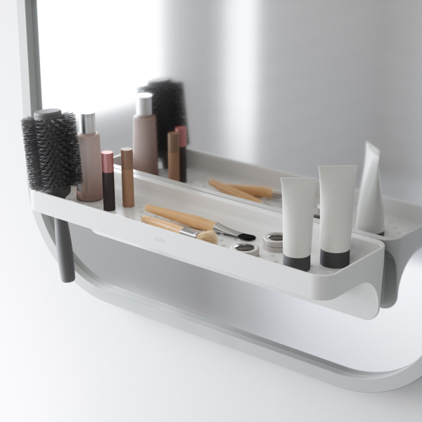 Étagère au-dessus d'un lavabo 