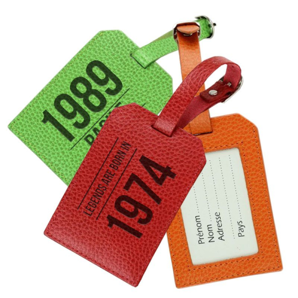 Porte-étiquette anniversaire personnalisé