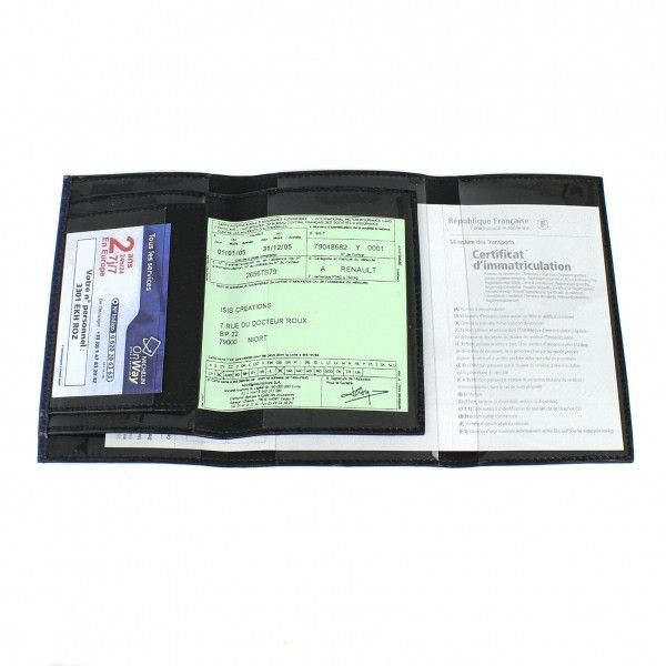 POrte-papiers de voiture prénom personnalisé