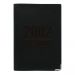 Etui passeport cuir noir personnalisé anniversaire