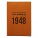 Etui passeport cuir personnalisé anniversaire orange