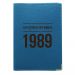 Etui passeport cuir turquoise personnalisé anniversaire