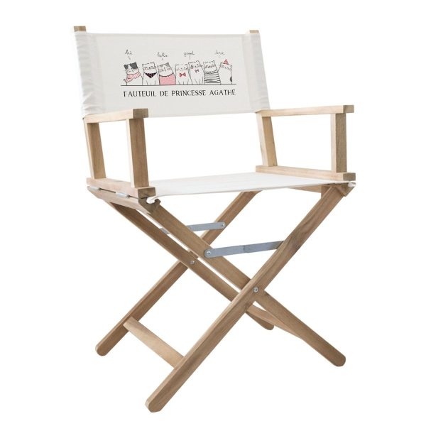 Fauteuil Joyeux compères - châssis en bois naturel