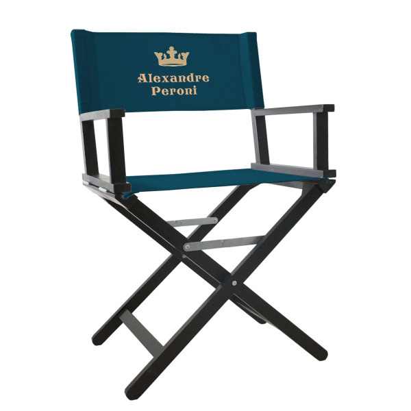 Fauteuil de réalisateur brodé avec prénom et motif