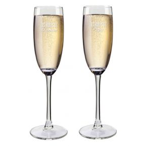 Flûtes à champagne papa et maman personnalisées Flûtes à champagne papa et maman personnalisées