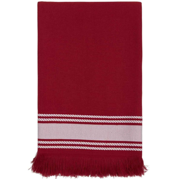 Fouta rouge cardinal personnalisable