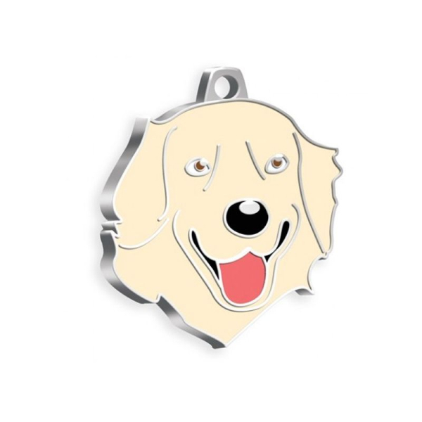 Médaille Golden Retriever inox