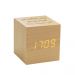 Réveil horloge cube en bois personnalisé prénom