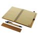 Intérieur du carnet de note en bois