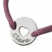 Médaille jeton coeur ajouré gravée