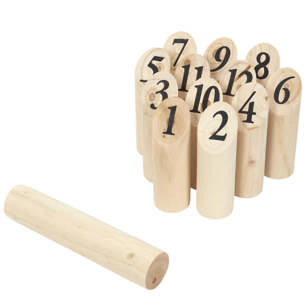 Jeu de quilles finlandais en bois