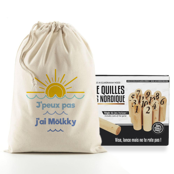 Jeu de quilles personnalisé Vacances à la mer
