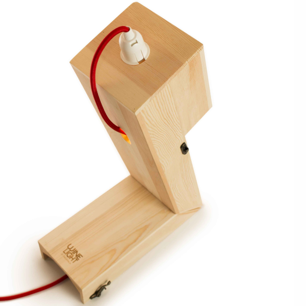 Lampe caisse à vin