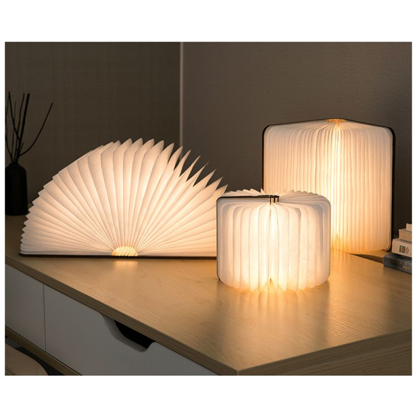 Lampe livre en bois à personnaliser