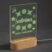 Lampe plexi personnalisée prénom - lumière verte