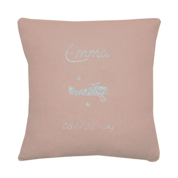 Coussin de naissance personnalisé