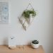 Lot de 2 vases muraux doré décoration maison 