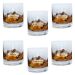 Lot de 6 verres à whisky gravés prénoms