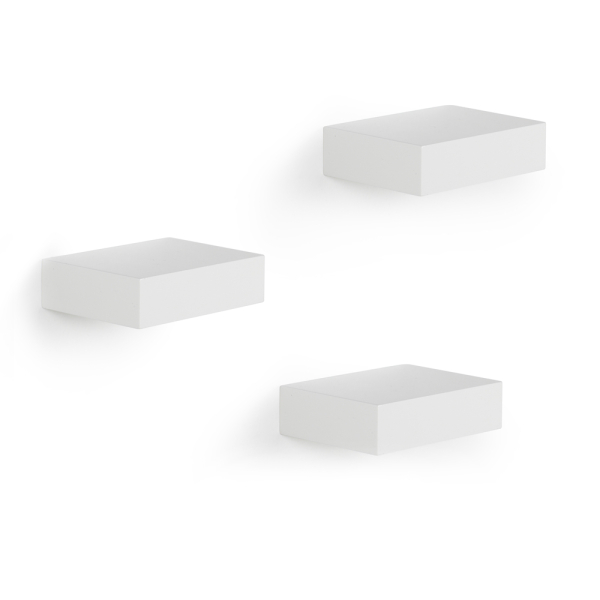 Lot de 3 petites étagère design 