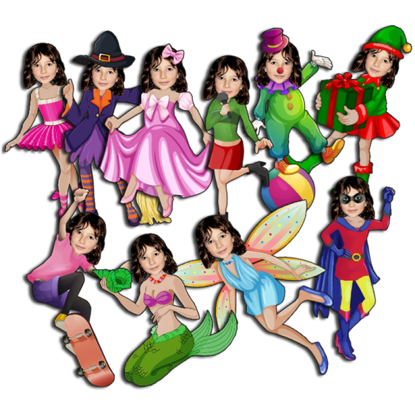 Magnets personnalisés fille