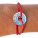 Bracelet médaille cible gravée