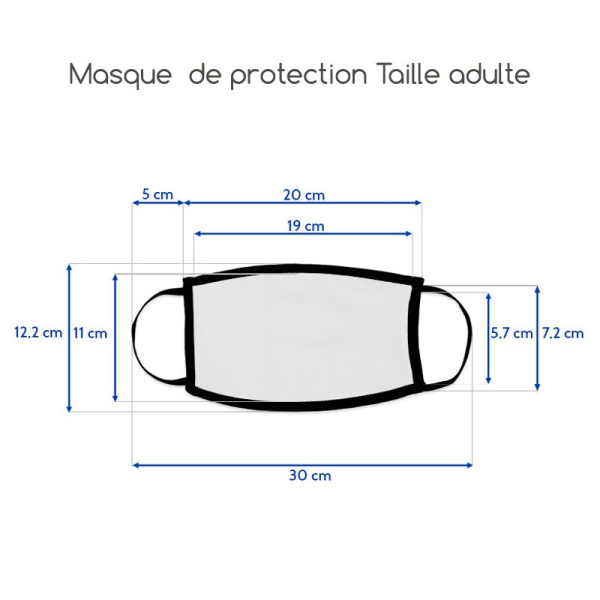 Dimensions masque adulte