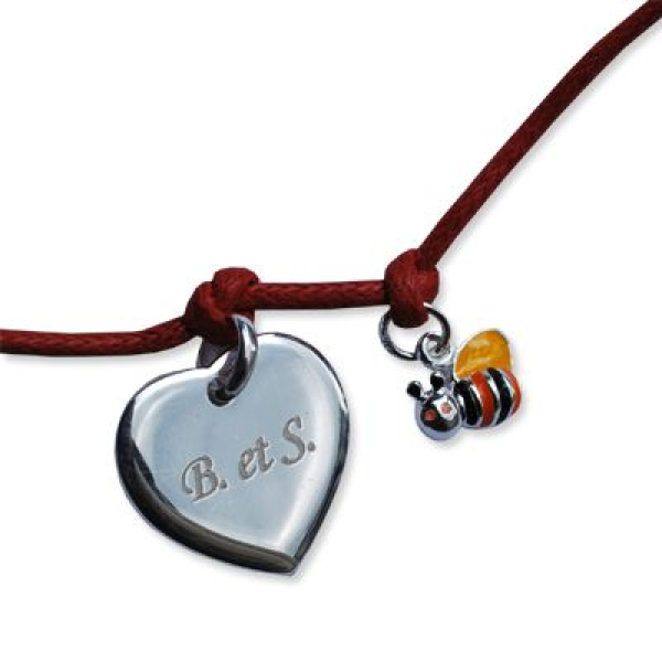 Bijou à composer médaille coeur et breloques