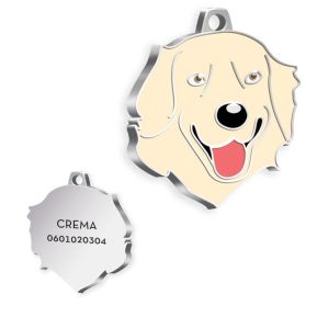 Médaille Golden Retriever gravée