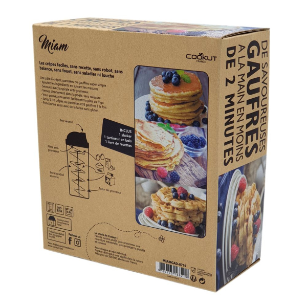 Coffret shaker à crêpes, pancakes et gauffres 2