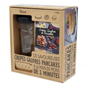 Coffret shaker à crêpes, pancakes et gaufres Coffret shaker à crêpes, pancakes et gaufres