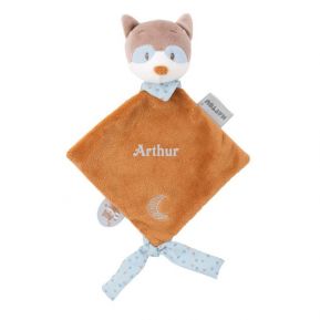 Mini doudou Bob le raton laveur personnalisé Mini doudou Bob le raton laveur personnalisé