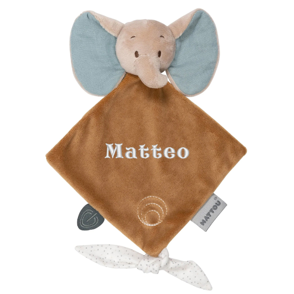 Coffret Cadeau Naissance personnalisé et doudou brodé