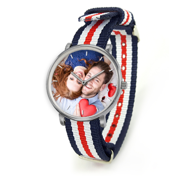 Montre Nato personnalisée avec une photo