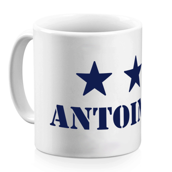 Mug 2 étoiles marine