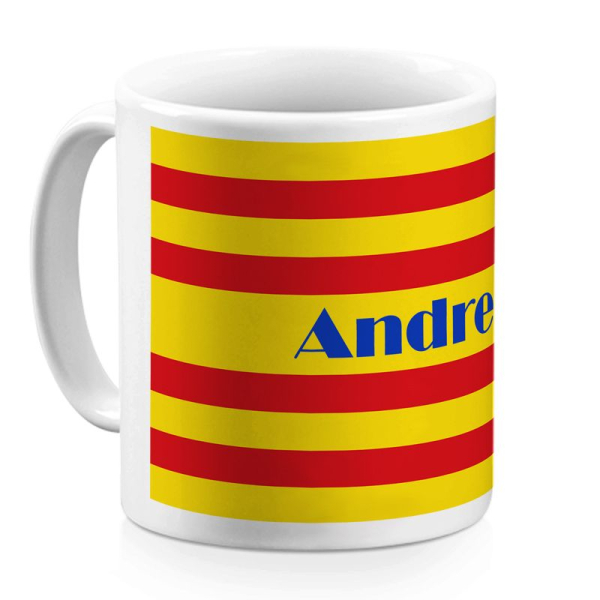 Mug catalan personnalisé avec un prénom