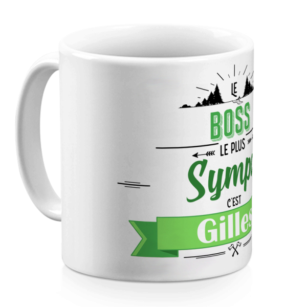 Mug évasion personnalisé vert