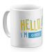 Mug Hello jaune personnalisé