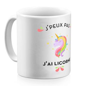 Coffret 6 tasses à café en faïence imprimée TOWN