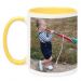 Mug jaune avec photo