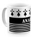 Mug personnalisé marinière noir