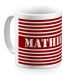 Mug personnalisé marinière rouge