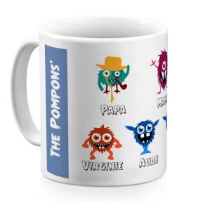 Mug personnalisé My Monster Family