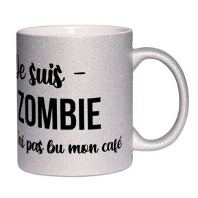 Mug à paillettes personnalisé Je suis