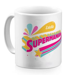 Mug Super maman personnalisé prénom