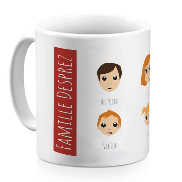 Mug rouge WeAreFamily