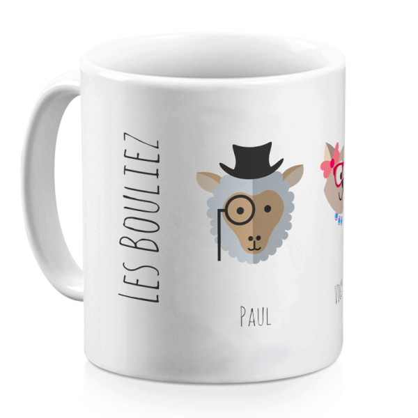 Mug zanimo personnalise blanc