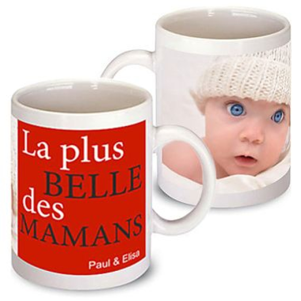 Mug Couple Personnalisé Set Mugs Prénom Cadeau pour D'anniversaire - L